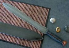 Awesome Custom Handmade 25 inches Hunting Short sword wtih Leather Sheath picture