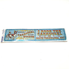 VTG Herschell Carrousel Factory Museum North Tonawanda NY Bumper Sticker NOS picture
