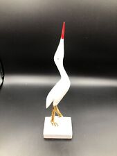 hand carved wood shorebird 9.5”-2.5” picture