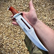 Handmade Rambo 3 Knife, Hand foredge steel Bowie knife. High Polish Steel Bowie picture