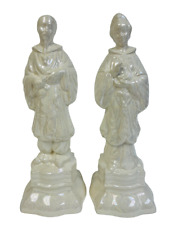 Vintage Pair Chinese Emperor Empress Asian Figures Couple Statues picture