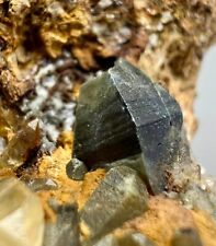 368 GR Well Terminated Yellow Shade Anatase Crystal With Quartz On Matrix @ PAK picture