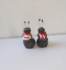 Cute Cracker Barrel Stoneware Ants Salt and Pepper Shakers. Comes in box. picture