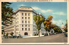 Vtg 1930s New House Office Building Washington DC Unused Linen Postcard picture
