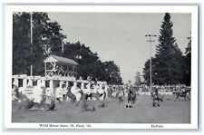 c1940's Wild Horse Race St. Paul Klamath Falls Oregon OR FL Unposted Postcard picture