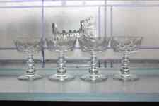 5 Elegant Vintage Crystal Champagne Glasses picture