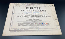 Vintage 1949 National Geographic: Europe & The Near East Insert Map picture