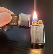 MINI KEYCHAIN Lighter Fluid USA oil lighter Fuel EDC Small Camping Hike Fire picture