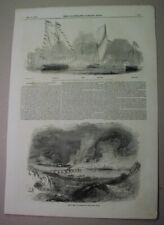 1845: GREAT FIRE at PITTSBURGH; story & engraving; 1200 buildings destroyed picture