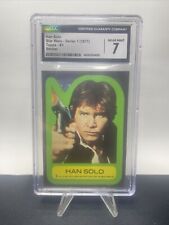 1977 Topps Star Wars Sticker RARE #3 Han Solo 🔥 CGC 7 picture