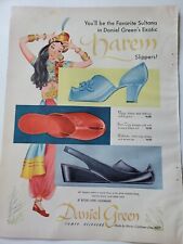 1949 womens Daniel Green exotic harem slipper shoes favorite Sultana ad picture