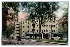 c1910s Elmwood Hotel Exterior Waterville Maine ME Unposted Carriages Postcard picture