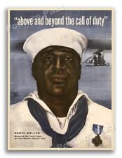 1940s “Dorie Miller” WWII Navy Propaganda War Poster - 24x32 picture