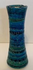 Bitossi Italy Mid Century Rimini Blue Pottery Vase picture