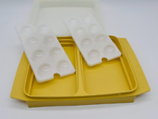 4 Piece Vintage Tupperware Deviled Egg Keeper Taker 2 Trays #722 #723 #665 picture