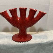 Lazy Susan brand ceramic five finger base vintage root Tulipaine coral picture