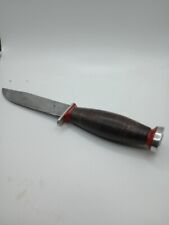 VINTAGE SCHRADE-WALDEN H-15 KNIFE LEATHER HANDLE GOOD CONDITION, NO SHEATH picture