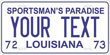 Louisiana 1972 License Plate Personalized Custom Car Bike Motorcycle Moped Tag picture