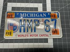 World's Motor Capital Michigan License Plate #HMP-67 picture