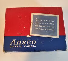 Vintage 1947 Ansco Clipper Camera Complete With Original Box Untested-As-Is picture
