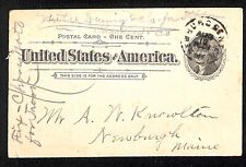 Newburgh, ME 1901 Postal Card re: Freight picture