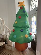 Gemmy Giant Holiday Airblown Inflatable Christmas Tree Lighted 10 Ft. Works picture