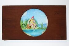 The Angler Fishing - Hand Painted Wooden Lantern Slide - Carpenter & Westley picture