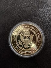  Great Seal Of The United States U.S. Pow Mia | Gold Plated Challenge Coin picture