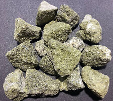Bulk Wholesale Lot 1 LB Rough Green Epidote Crystal Druzy One Pound Raw Stones picture