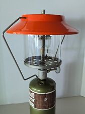 Vintage Zebco Traveler Orange Double Mantle Propane Lantern picture
