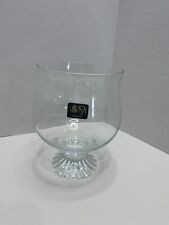 RARE Mikasa THE RITZ Crystal Open Hurricane / Vase Art Deco Mint picture