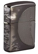 Zippo Wolf Design Armor Black Ice Windproof Lighter, 49353 picture