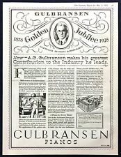 1928 A.G. Gulbransen portrait Piano art 