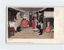 Postcard Skane Swedish Family Home picture
