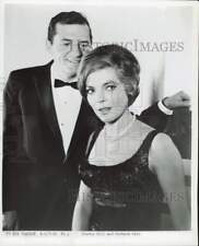 1966 Press Photo Actors Steven Hill and Barbara Bain - kfp13867 picture