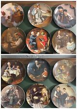 Knowles Norman Rockwell Plates SET of 12 picture