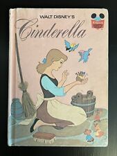 Vintage 1974 Walt Disney Cinderella Wonderful World Of Reading Book Club Edition picture