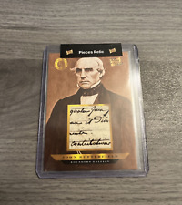 2023 Pieces of Past Founders Edition Relics John Butterfield HANDWRITING RELIC picture