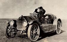 1919 STUTZ BEARCAT MONTANA TAG VINTAGE RACER DRIVER CIGAR REAL PHOTOGRAPH 34-30 picture