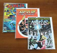 High Grade Lot of 3 Warren Comic Magazines Nexus Issues 1 &2 The Goblin #1 picture