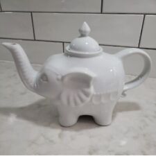 CORDON BLEU Elephant Tea Pot White BIA Boho Ceramic picture