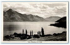 c1920's Mountain View Lake Wakatipu New Zealand Unposted RPPC Photo Postcard picture