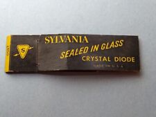 Early Sylvania 1N60 Large Glass Body Germanium Diode NOS, Original Packaging  picture