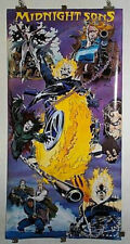 Giant 5 by 2 1/2 FOOT 1992 Ghost Rider DOOR poster: Marvel Comics Morbius,60x30