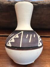 Sioux Pottery Small Vase Signed Coyotes 4