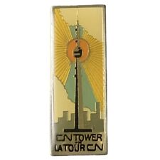 Vintage CN Tower La Tour CN Toronto Canada Travel Souvenir Pin picture