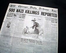 ADOLPH HITLER Night Of The Long Knives Germany Rebellion 1934 old Newspaper picture