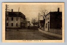 Ashaway RI-Rhode Island, High Street, Antique, Vintage Postcard picture