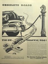 The American Trucking Industry Better Highways Vintage Print Ad 1954 picture