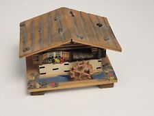 Cuendet Swiss Musical Movement Wooden Music Box Water Mill Sings Emmentalerlied picture